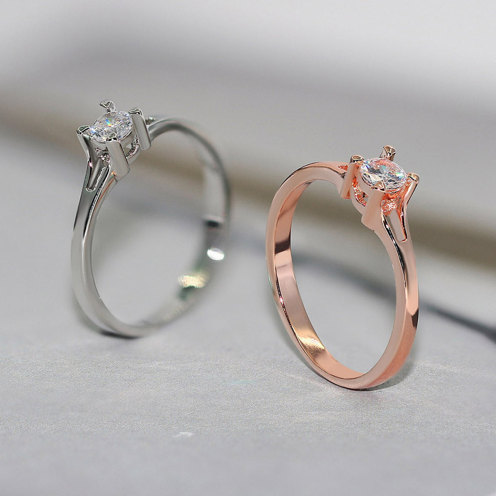 Wholesale Copper Gold Plated Simple Ring